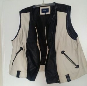 Eloquii 2-toned faux leather vest